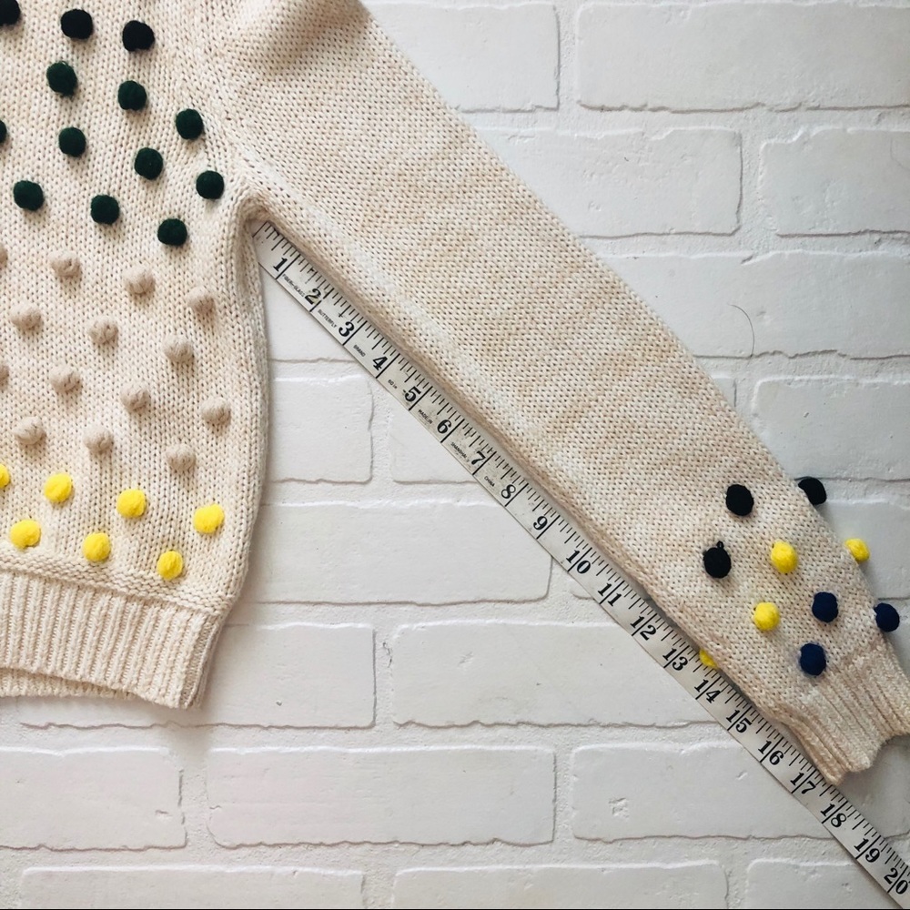 SALE! Anthropologie MOTH Pom Pom Sweater - Picture 7 of 8